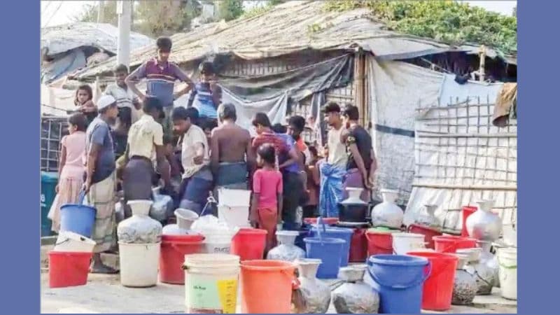 রোহিঙ্গা শিবিরে পানির সংকট তীব্র: এমএসএফ